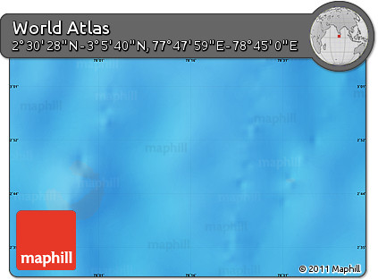 Physical Map of the Area around 2° 48' 4" N, 78° 16' 30" E