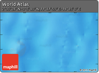 Physical Map of the Area around 2° 48' 4" N, 78° 16' 30" E