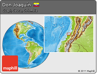 Physical Location Map of Don Joaquín