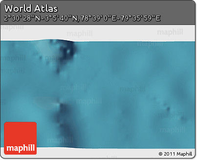 Satellite 3D Map of the Area around 2° 48' 4" N, 79° 7' 30" E