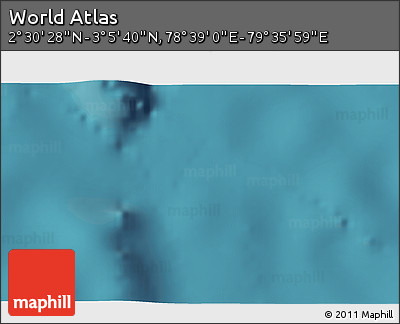 Satellite 3D Map of the Area around 2° 48' 4" N, 79° 7' 30" E