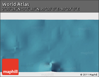 Satellite 3D Map of the Area around 2° 48' 4" N, 79° 58' 29" E