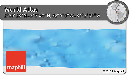 Physical Panoramic Map of the Area around 2° 48' 4" N, 81° 31' 30" W