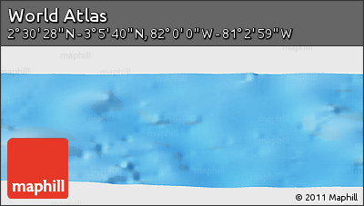 Physical Panoramic Map of the Area around 2° 48' 4" N, 81° 31' 30" W