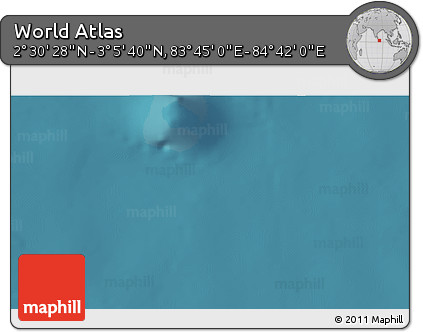 Satellite 3D Map of the Area around 2° 48' 4" N, 84° 13' 29" E