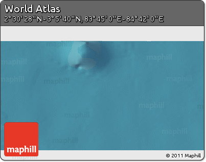 Satellite 3D Map of the Area around 2° 48' 4" N, 84° 13' 29" E