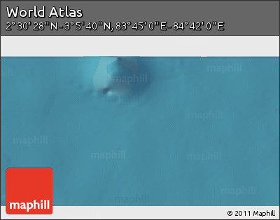 Satellite 3D Map of the Area around 2° 48' 4" N, 84° 13' 29" E
