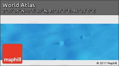 Physical Panoramic Map of the Area around 2° 48' 4" N, 85° 55' 30" E