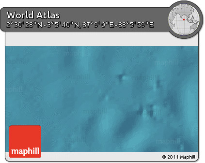 Satellite 3D Map of the Area around 2° 48' 4" N, 87° 37' 30" E