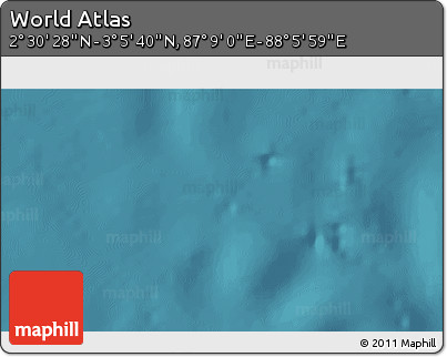 Satellite 3D Map of the Area around 2° 48' 4" N, 87° 37' 30" E