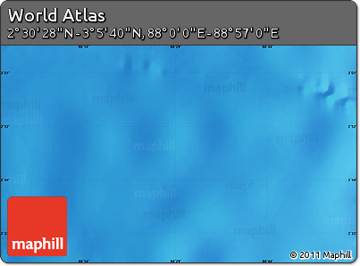 Physical Map of the Area around 2° 48' 4" N, 88° 28' 29" E