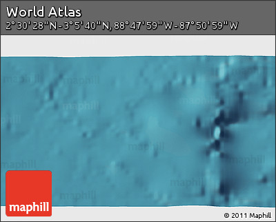 Satellite 3D Map of the Area around 2° 48' 4" N, 88° 19' 29" W
