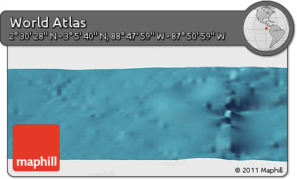Satellite Panoramic Map of the Area around 2° 48' 4" N, 88° 19' 29" W