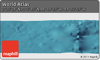 Satellite Panoramic Map of the Area around 2° 48' 4" N, 88° 19' 29" W