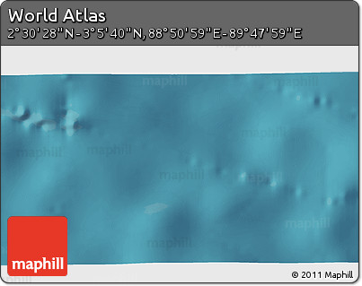 Satellite 3D Map of the Area around 2° 48' 4" N, 89° 19' 29" E
