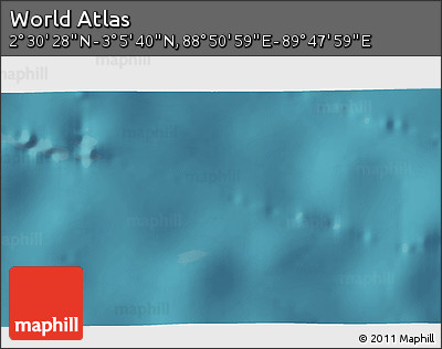 Satellite 3D Map of the Area around 2° 48' 4" N, 89° 19' 29" E