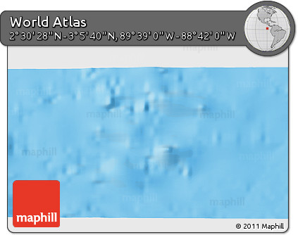 Political 3D Map of the Area around 2° 48' 4" N, 89° 10' 30" W