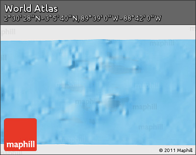 Political 3D Map of the Area around 2° 48' 4" N, 89° 10' 30" W