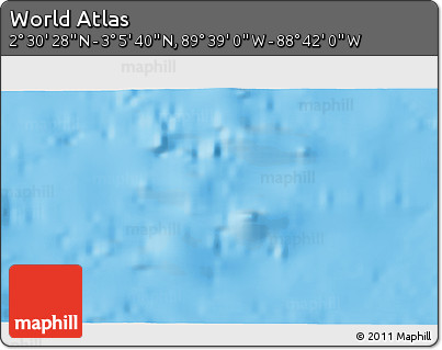 Political 3D Map of the Area around 2° 48' 4" N, 89° 10' 30" W