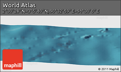 Satellite Panoramic Map of the Area around 2° 48' 4" N, 91° 1' 30" E