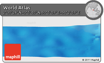 Physical Panoramic Map of the Area around 2° 48' 4" N, 93° 34' 29" E