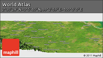 Satellite Panoramic Map of the Area around 2° 48' 4" N, 99° 31' 30" E
