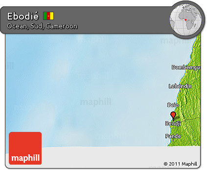 Physical 3D Map of Ebodié