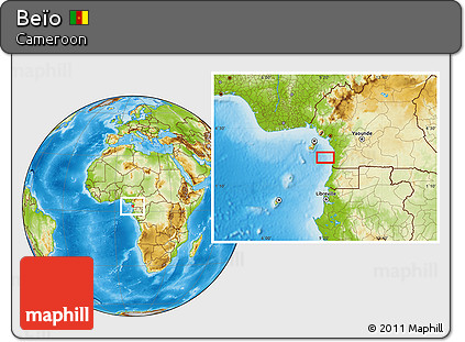 Physical Location Map of Beïo