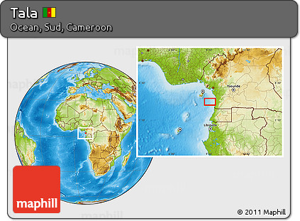 Physical Location Map of Tala