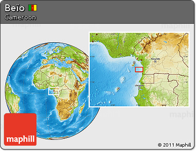 Physical Location Map of Beïo