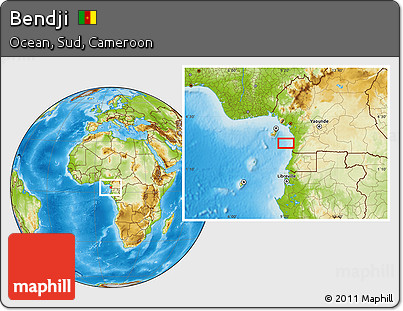 Physical Location Map of Bendji