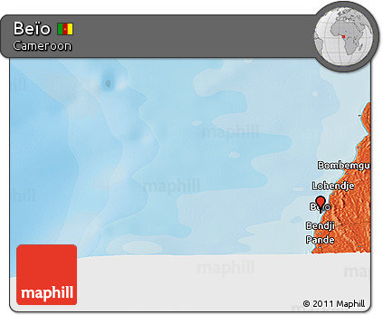 Political Panoramic Map of Beïo