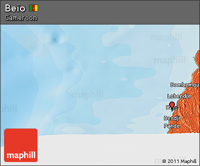 Political Panoramic Map of Beïo
