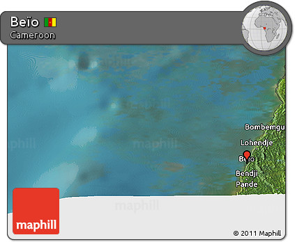 Satellite Panoramic Map of Beïo
