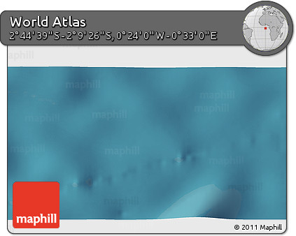 Satellite 3D Map of the Area around 2° 27' 3" S, 0° 4' 30" E
