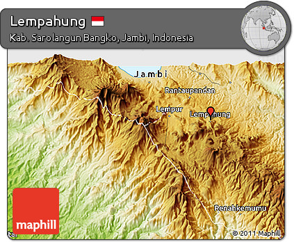 Physical 3D Map of Lempahung