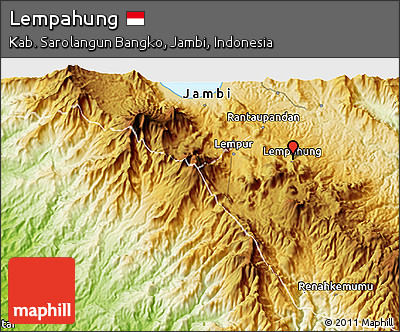 Physical 3D Map of Lempahung
