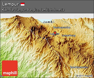 Physical 3D Map of Lempur