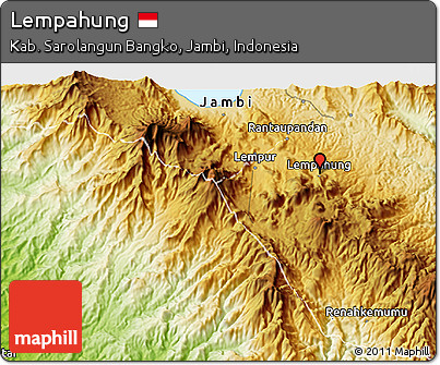 Physical 3D Map of Lempahung
