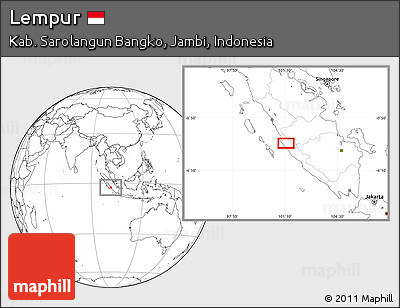 Blank Location Map of Lempur