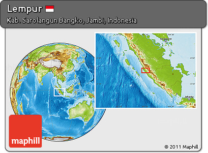Physical Location Map of Lempur
