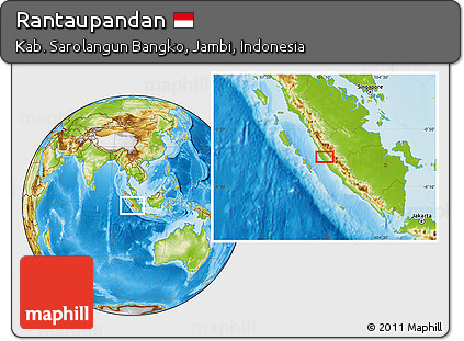 Physical Location Map of Rantaupandan