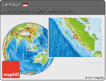 Physical Location Map of Lempur