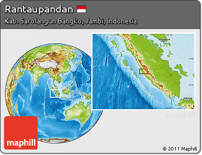 Physical Location Map of Rantaupandan