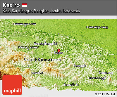 Physical Panoramic Map of Kasiro
