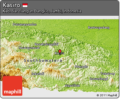 Physical Panoramic Map of Kasiro