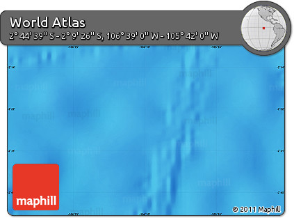 Shaded Relief Map of the Area around 2° 27' 3" S, 106° 10' 30" W