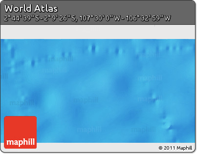 Physical 3D Map of the Area around 2° 27' 3" S, 107° 1' 30" W