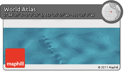 Satellite Panoramic Map of the Area around 2° 27' 3" S, 112° 7' 30" W