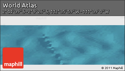 Satellite Panoramic Map of the Area around 2° 27' 3" S, 112° 7' 30" W